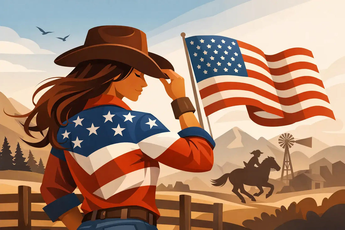 Patriotic Cowgirl Shirts That Show Real Grit