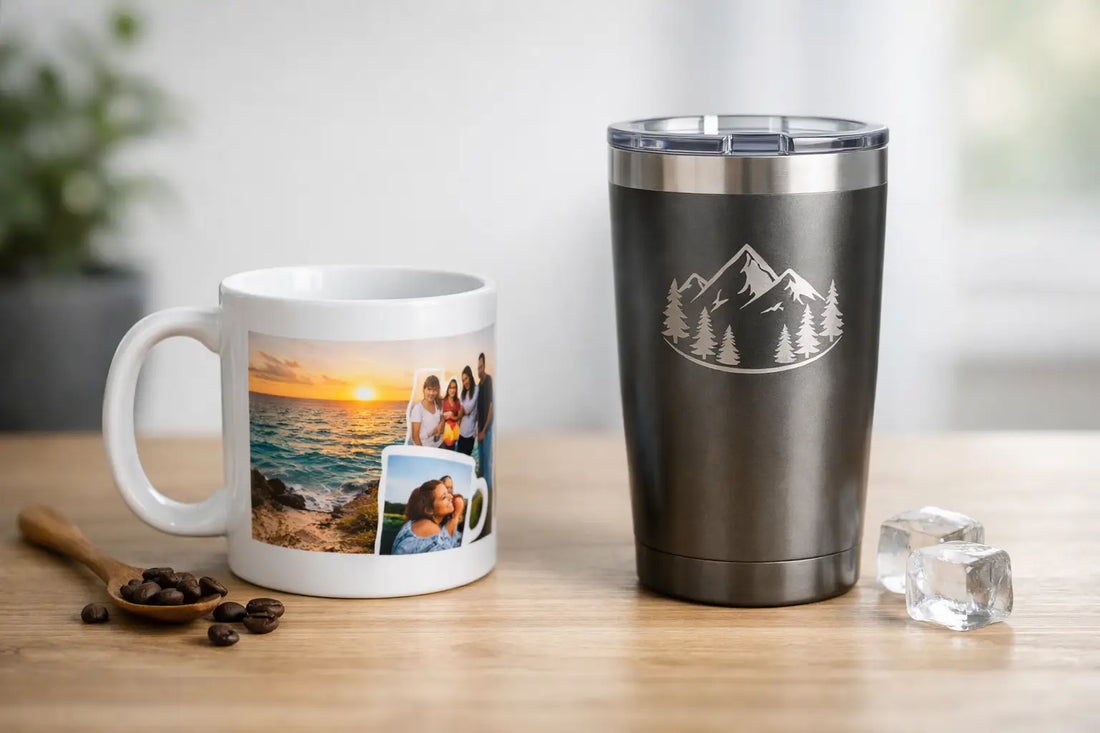 Custom Mugs vs Engraved Tumblers: Which Fits?