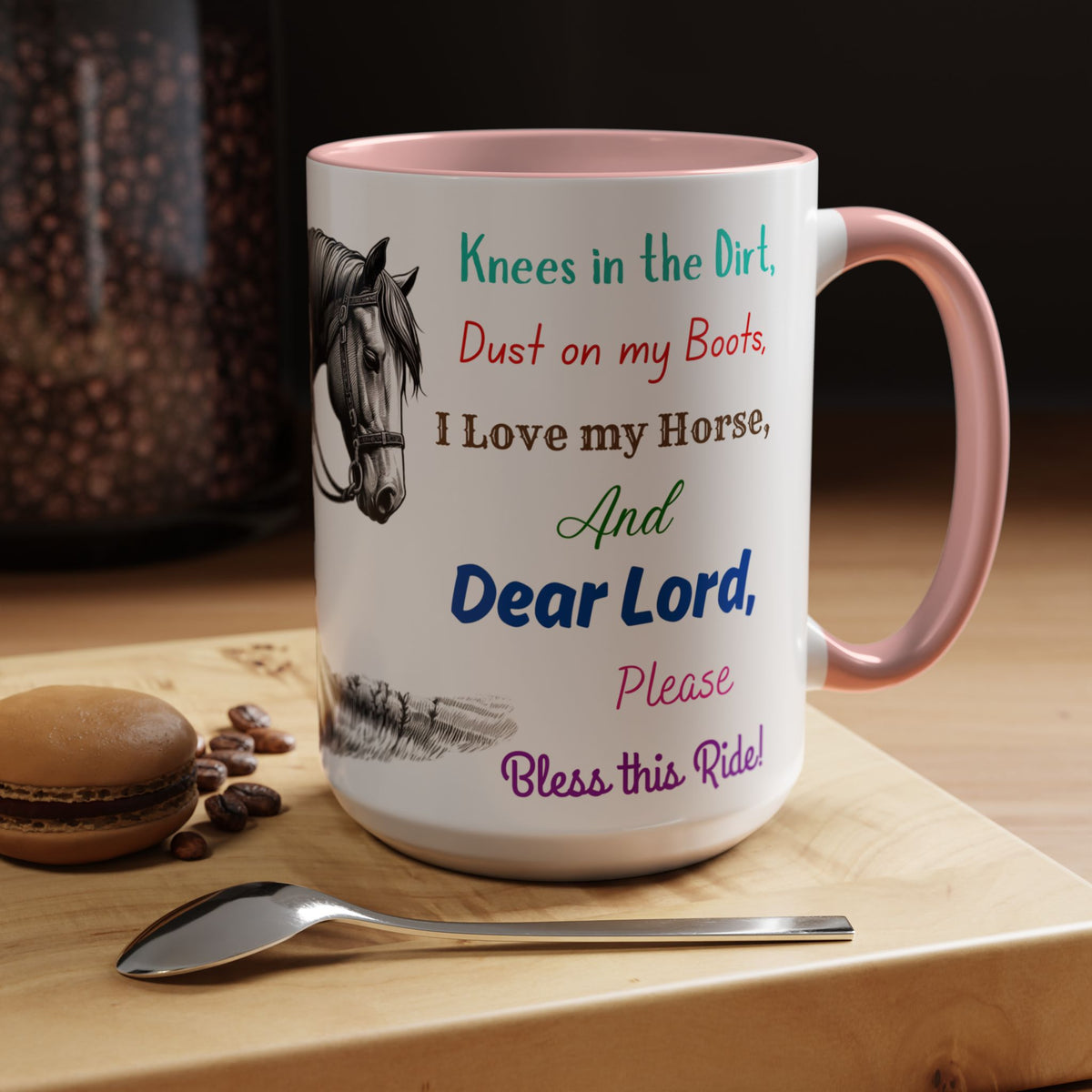 Praying Cowgirl Inspirational Coffee Mug, Horse Lover Cups