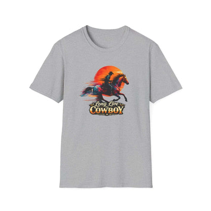 Long Live the Cowboy, Western Horse T-Shirt for Men - The Best New Thing