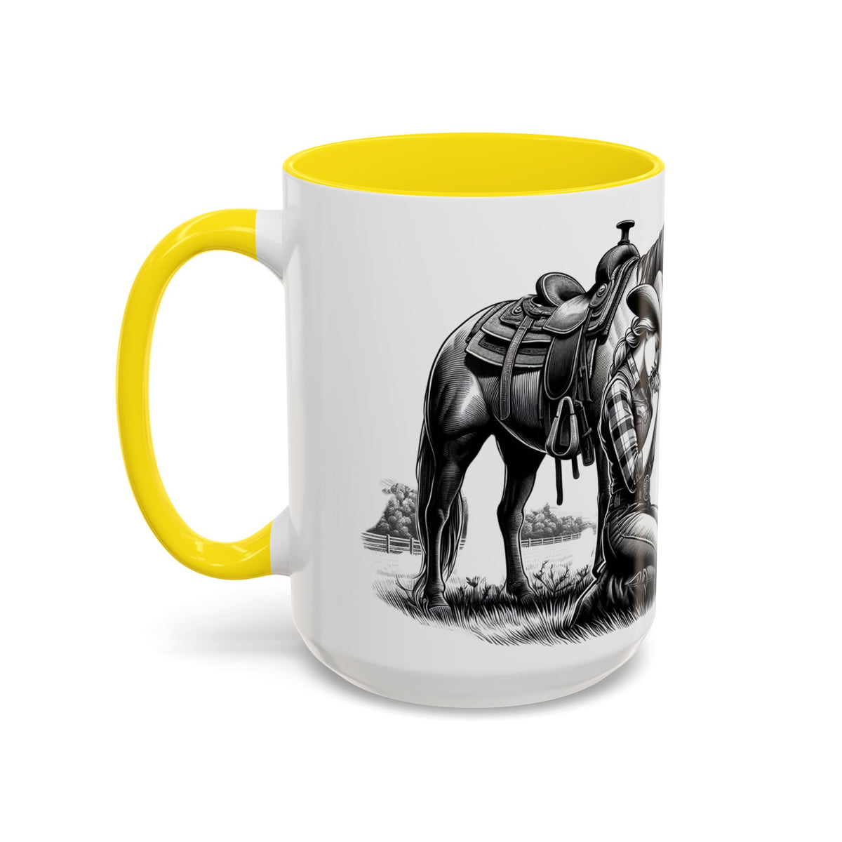Praying Cowgirl Inspirational Coffee Mug, Horse Lover Cups