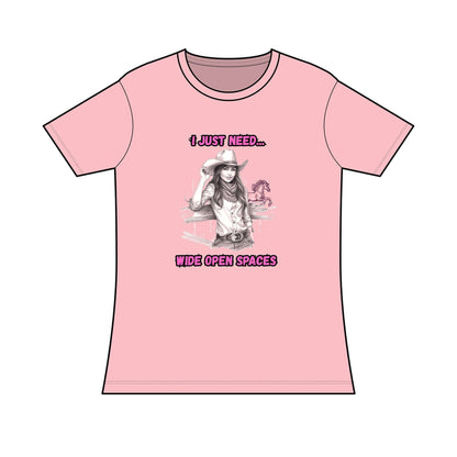 Cowgirl Graphic Tee, I Just Need Wide Open Spaces T-Shirt