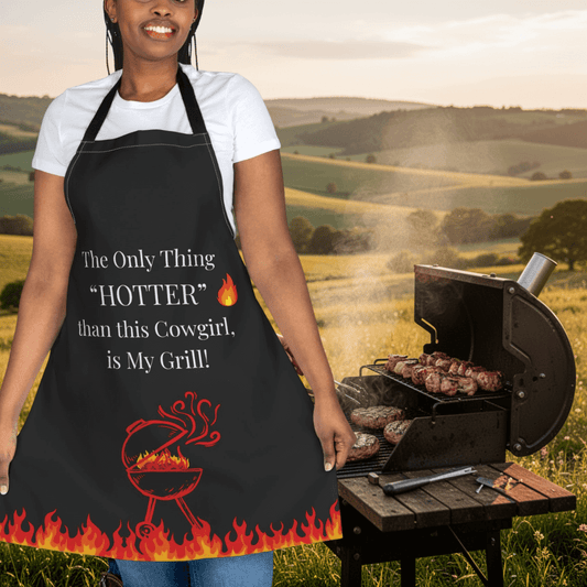 Cowgirl Grill Master Apron, Grill Apron, Western Gift Ideas