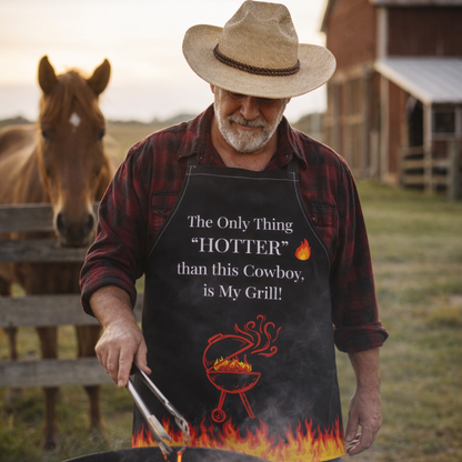 Dad Grill Master BBQ Apron, Gifts for Dad, Western Apron for Husband
