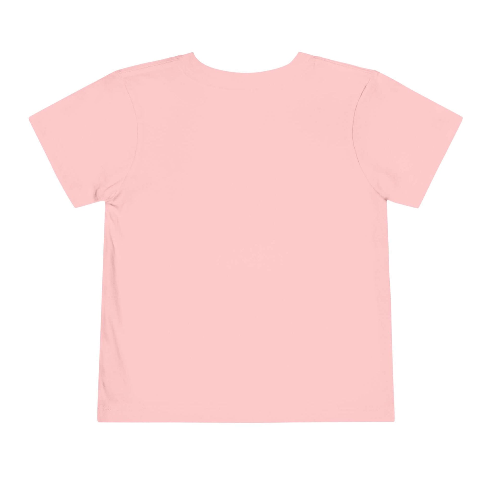 Back view of the Toddler Cowgirl Tee in soft pink, perfect children apparel for adventure and play.