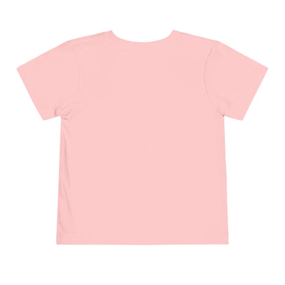 Back view of the Toddler Cowgirl Tee in soft pink, perfect children apparel for adventure and play.
