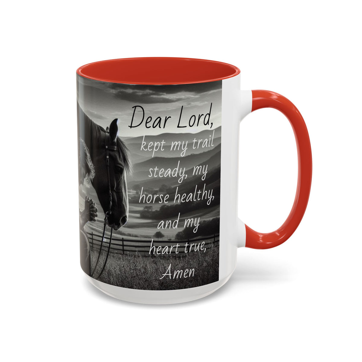 Praying Cowboy Inspirational Coffee Mug, Western Theme Mug