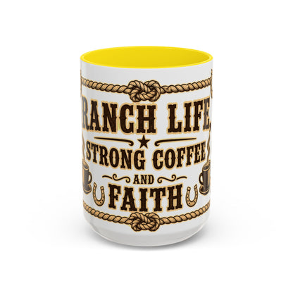 Ranch Life Coffee Mug, Fundraiser Mugs, Silent Auction Coffee Cups