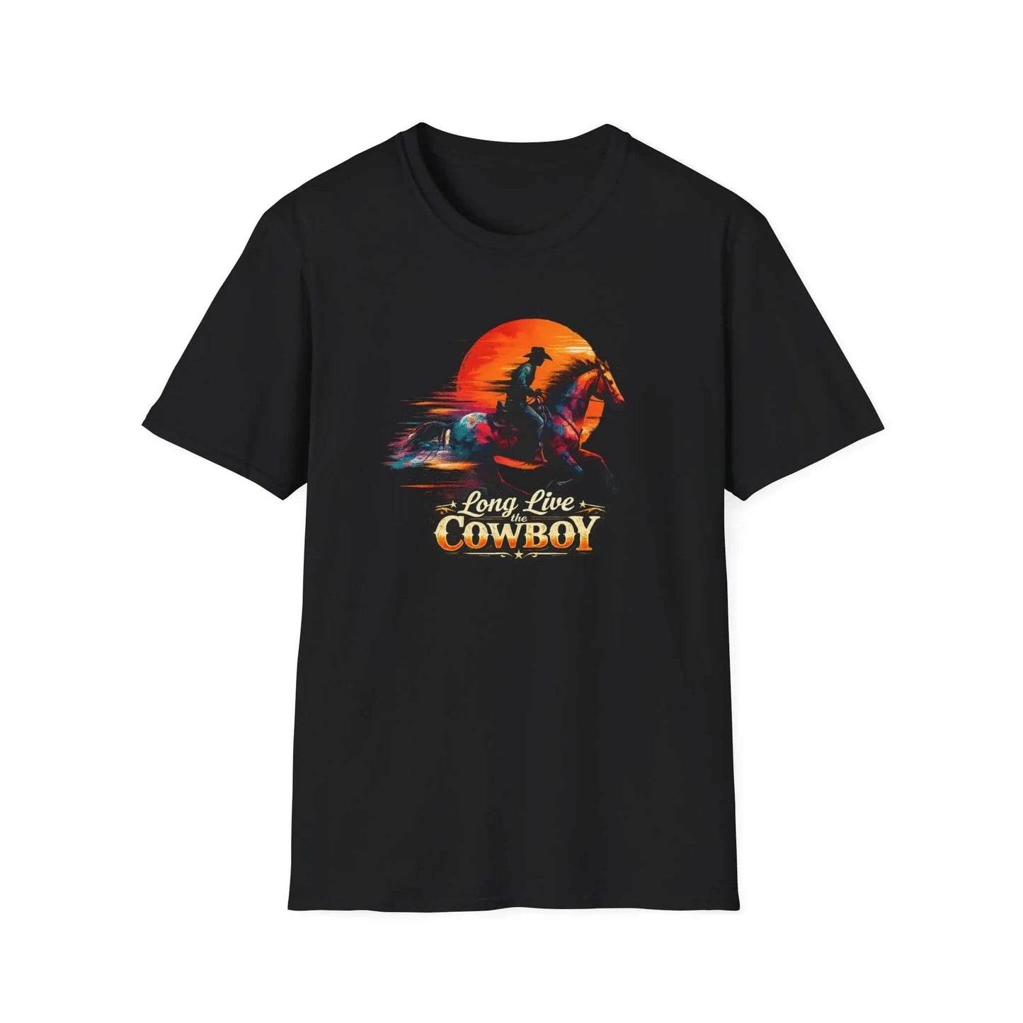 Long Live the Cowboy, Western Horse T-Shirt for Men - The Best New Thing