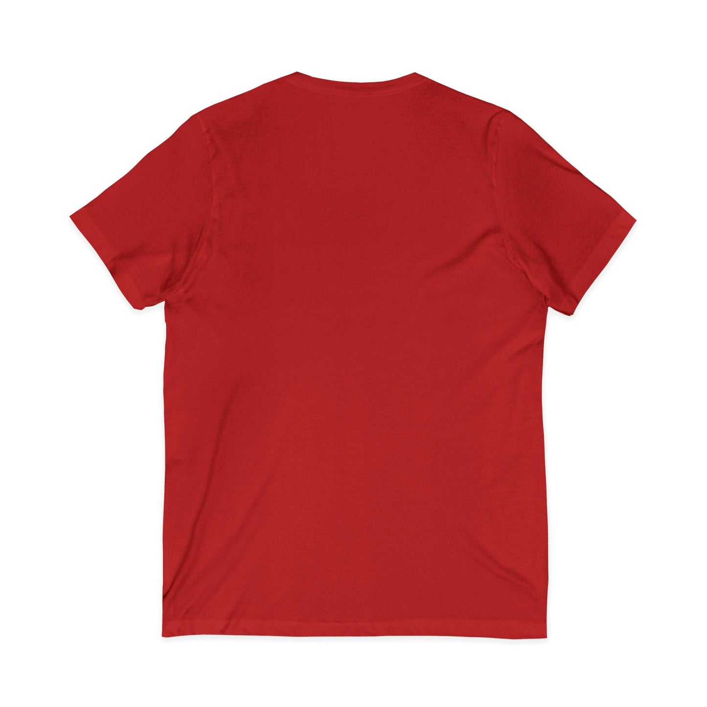 Back view of a red Grandma T-Shirt, showcasing its comfortable fit and casual style.