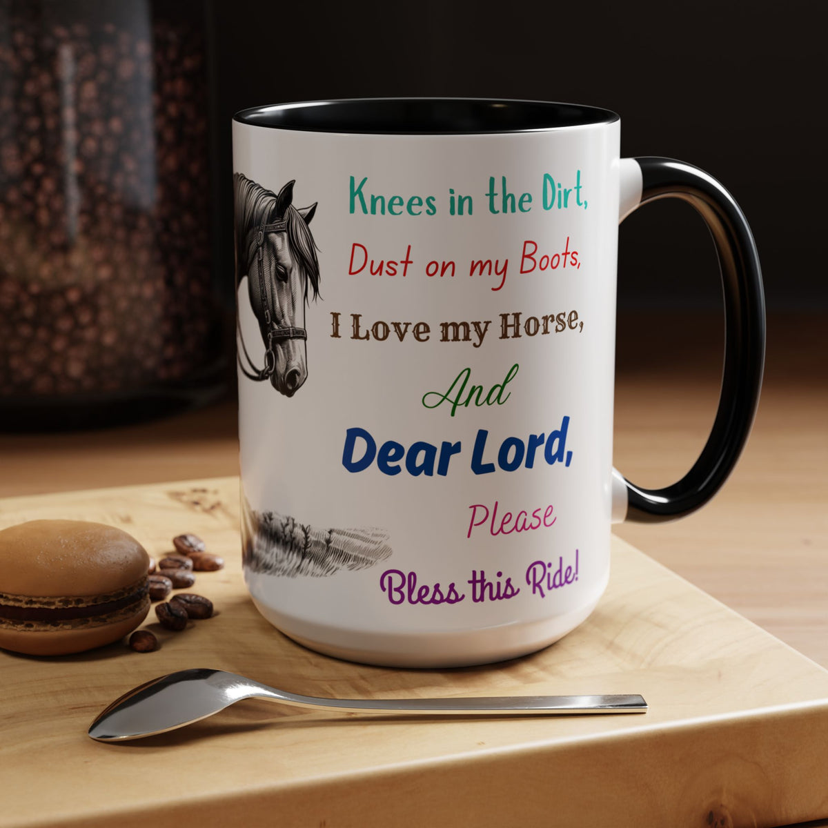 Praying Cowgirl Inspirational Coffee Mug, Horse Lover Cups