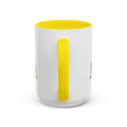 Cow Lovers Mug featuring a playful design and a bright yellow handle, perfect for farm lovers.