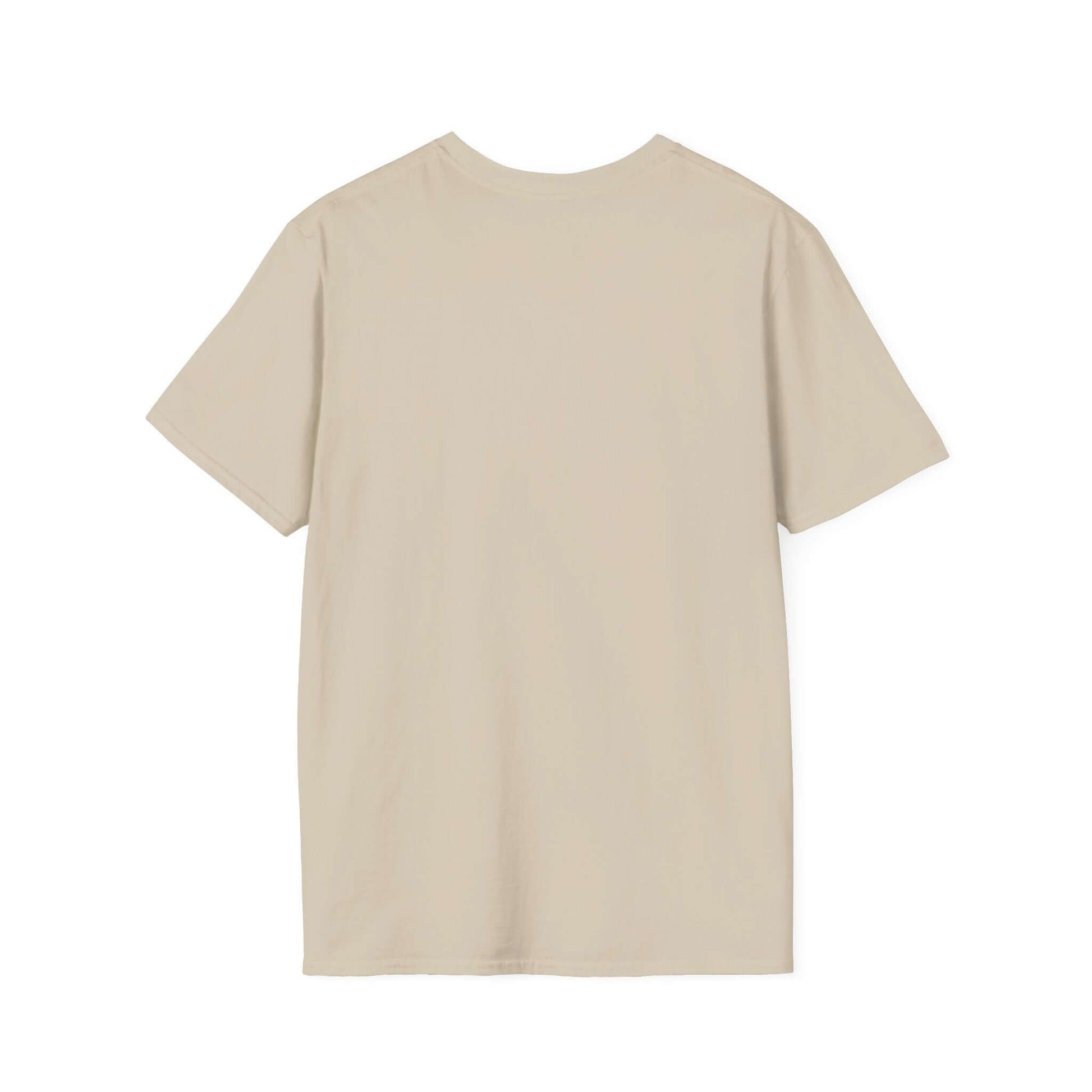 Back view of the Funny Farm Wife Shirt in beige, showcasing comfort and style for farm life humor.