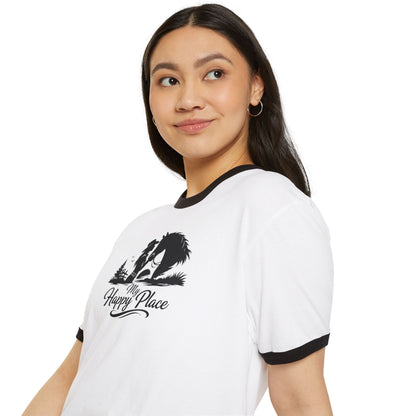 Horse Lover T-Shirt - Here's My Happy Place Tee for Women