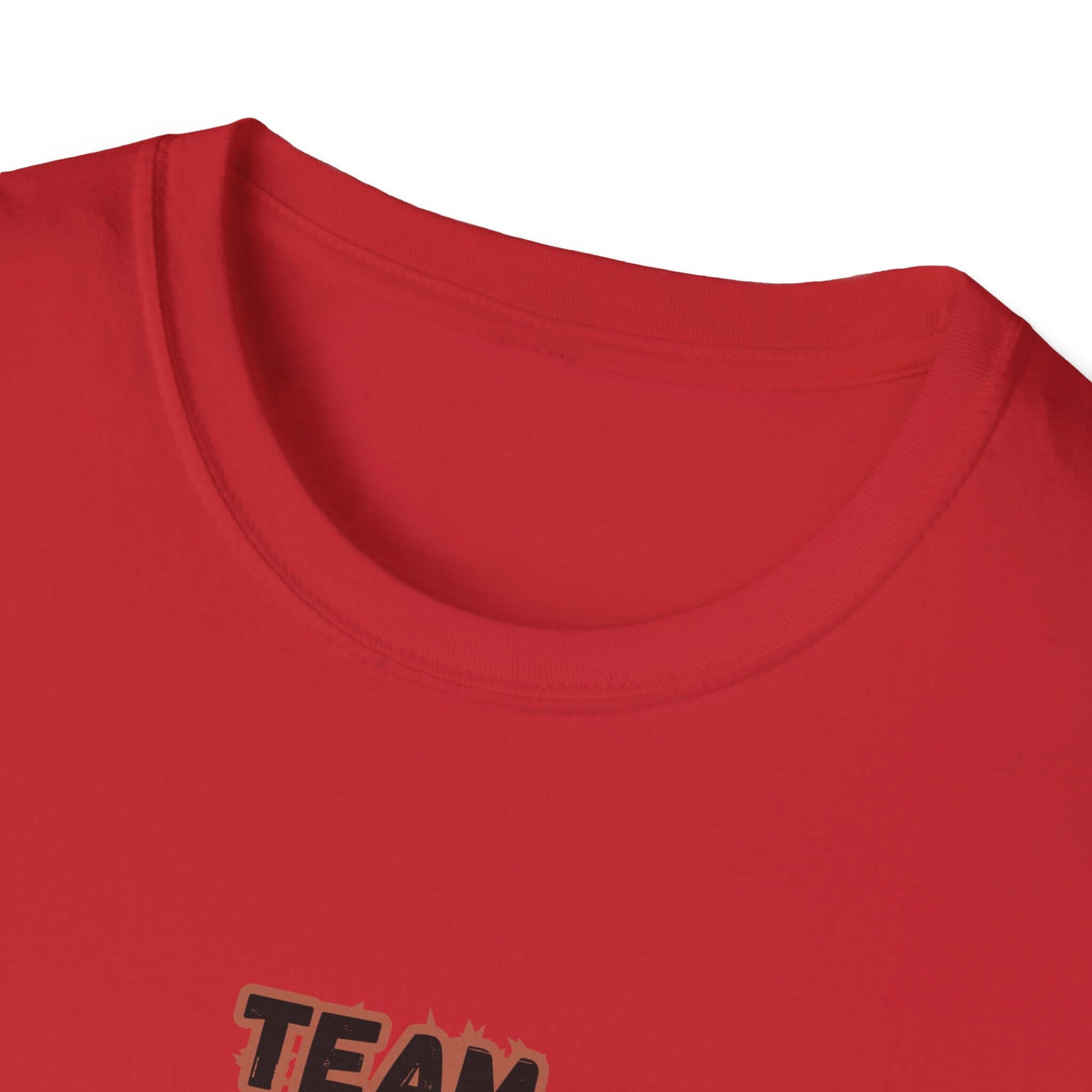 Hereford T-Shirt neckline detail, soft cotton fabric with 'TEAM HEREFORD' lettering displayed.
