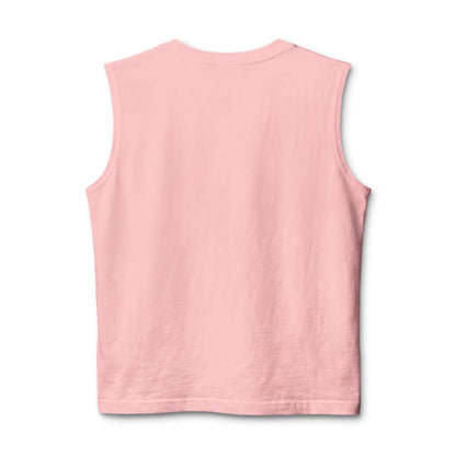 Back view of the Country Life Tank top in pink, perfect for summer fun on the farm.