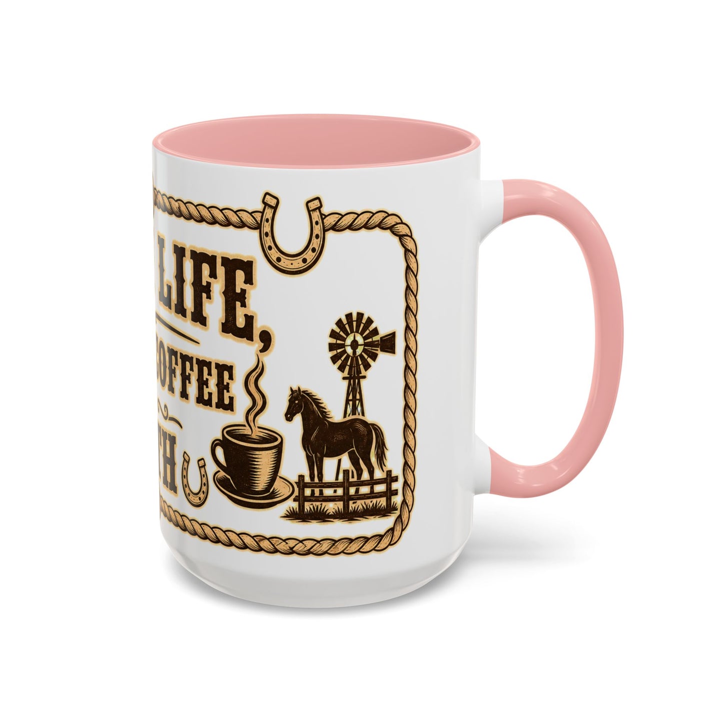 Ranch Life Coffee Mug, Fundraiser Mugs, Silent Auction Coffee Cups