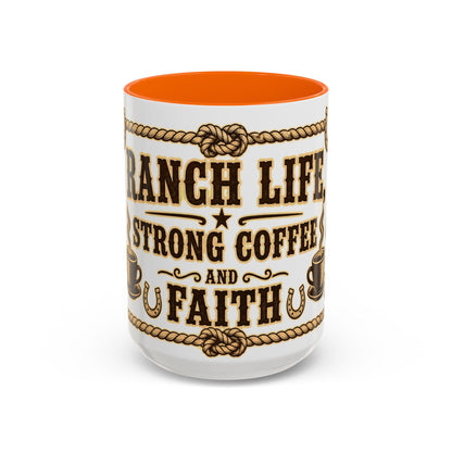 Ranch Life Coffee Mug, Fundraiser Mugs, Silent Auction Coffee Cups