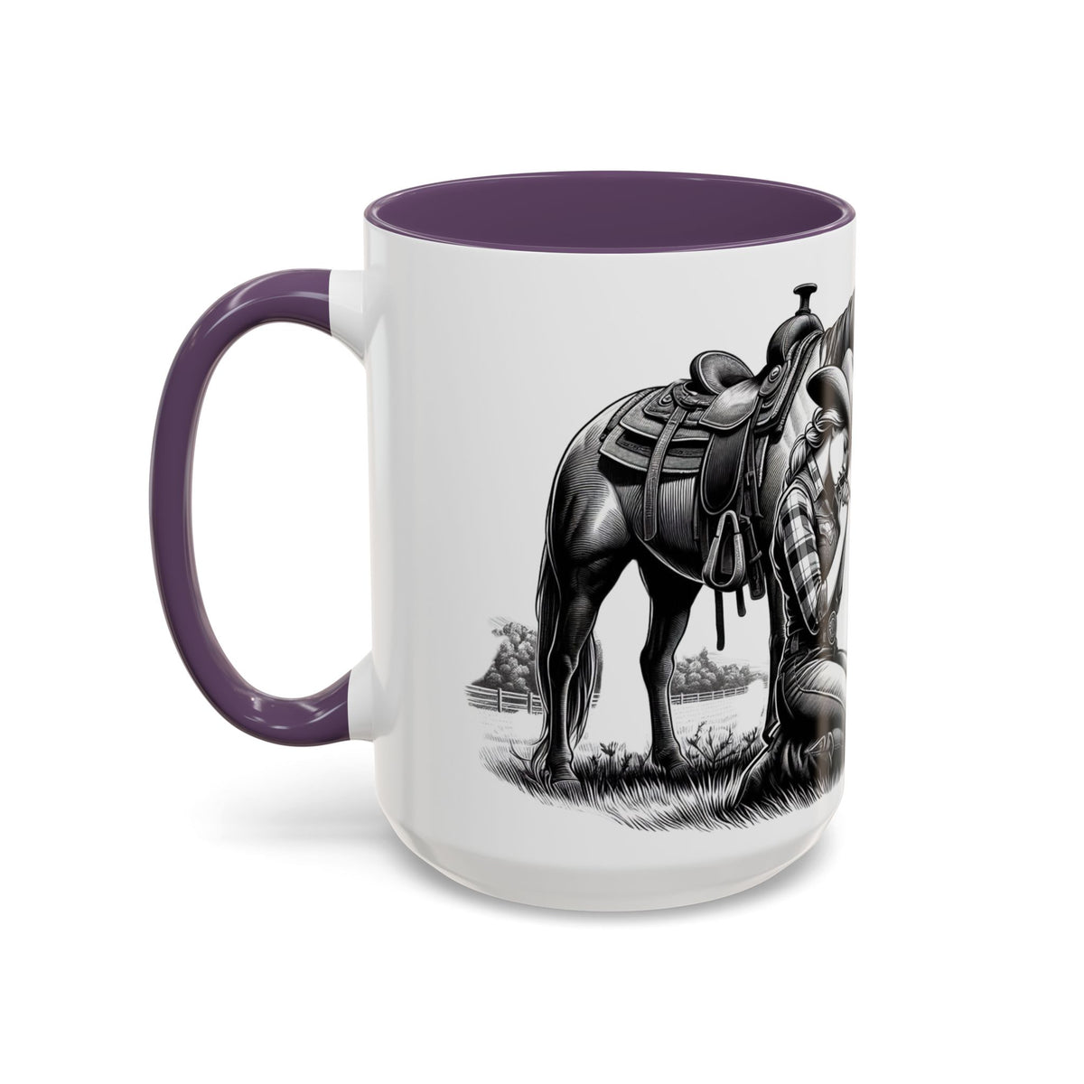 Praying Cowgirl Inspirational Coffee Mug, Horse Lover Cups