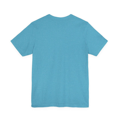 Back view of Life's A Beach Western Tee in light blue color, showcasing relaxed retail fit for cowgirl apparel.