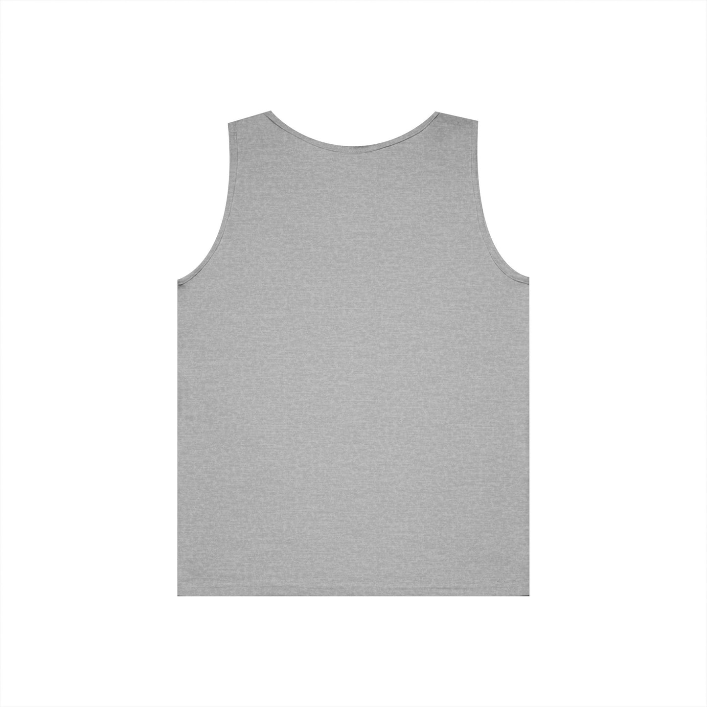 Back view of a gray Horse Lover Tank Top, showcasing its simple and classic design.