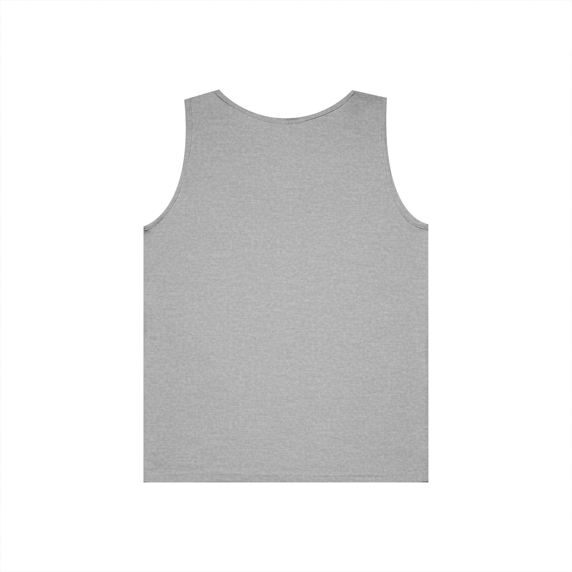 Back view of a gray Horse Lover Tank Top, showcasing its simple and classic design.