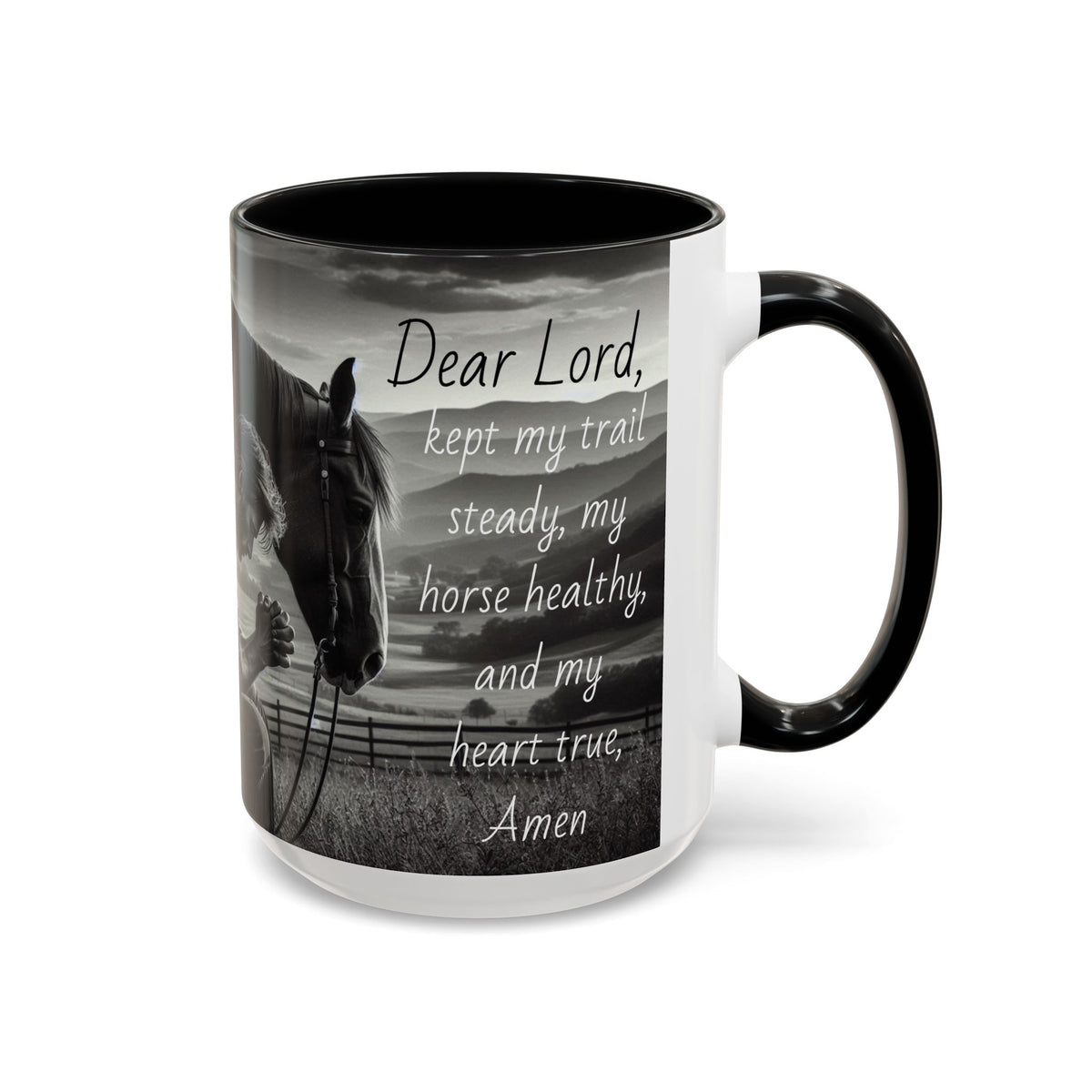 Praying Cowboy Inspirational Coffee Mug, Western Theme Mug