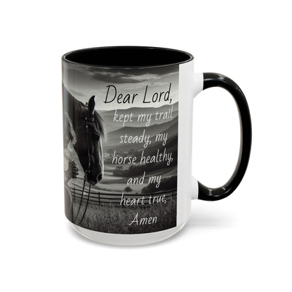 Praying Cowboy Inspirational Coffee Mug, Western Theme Mug