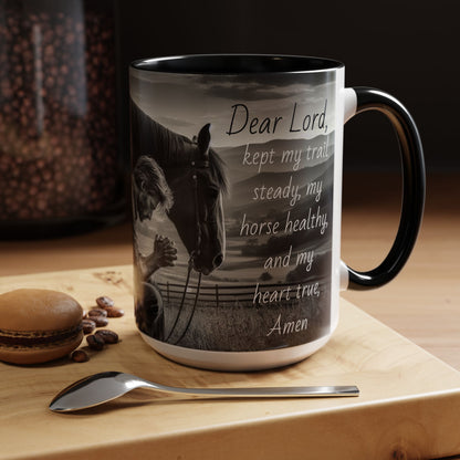 Praying Cowboy Inspirational Coffee Mug, Western Theme Mug