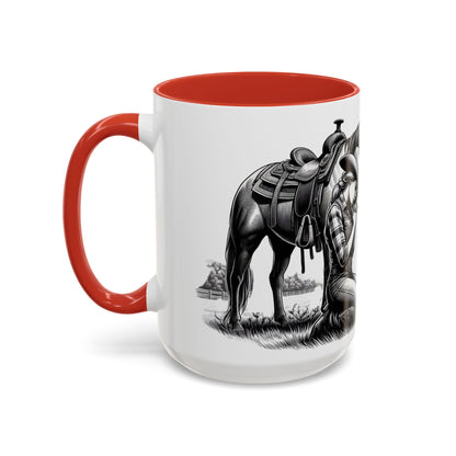 Praying Cowgirl Inspirational Coffee Mug, Horse Lover Cups