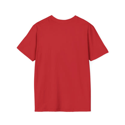 Back view of a red Farm Life T-Shirt, perfect for rancher apparel and gifts for cowboys.