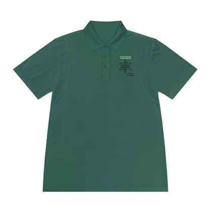 Personalize Sport Polo Shirt in green, designed for ranch hands with moisture-wicking fabric and a clean lapel collar.