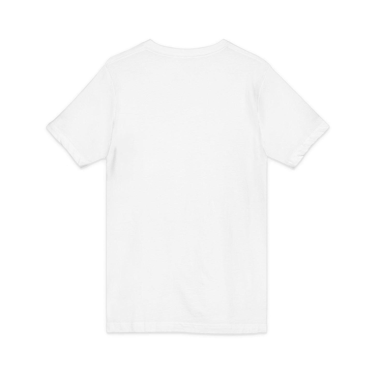 Back view of a white Grandma T-Shirt, lightweight fabric perfect for grandmas who love humor and fun.