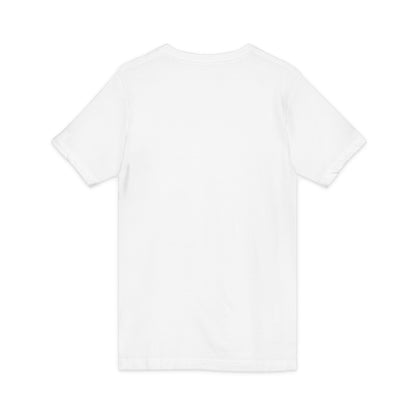 Back view of a white Grandma T-Shirt, lightweight fabric perfect for grandmas who love humor and fun.