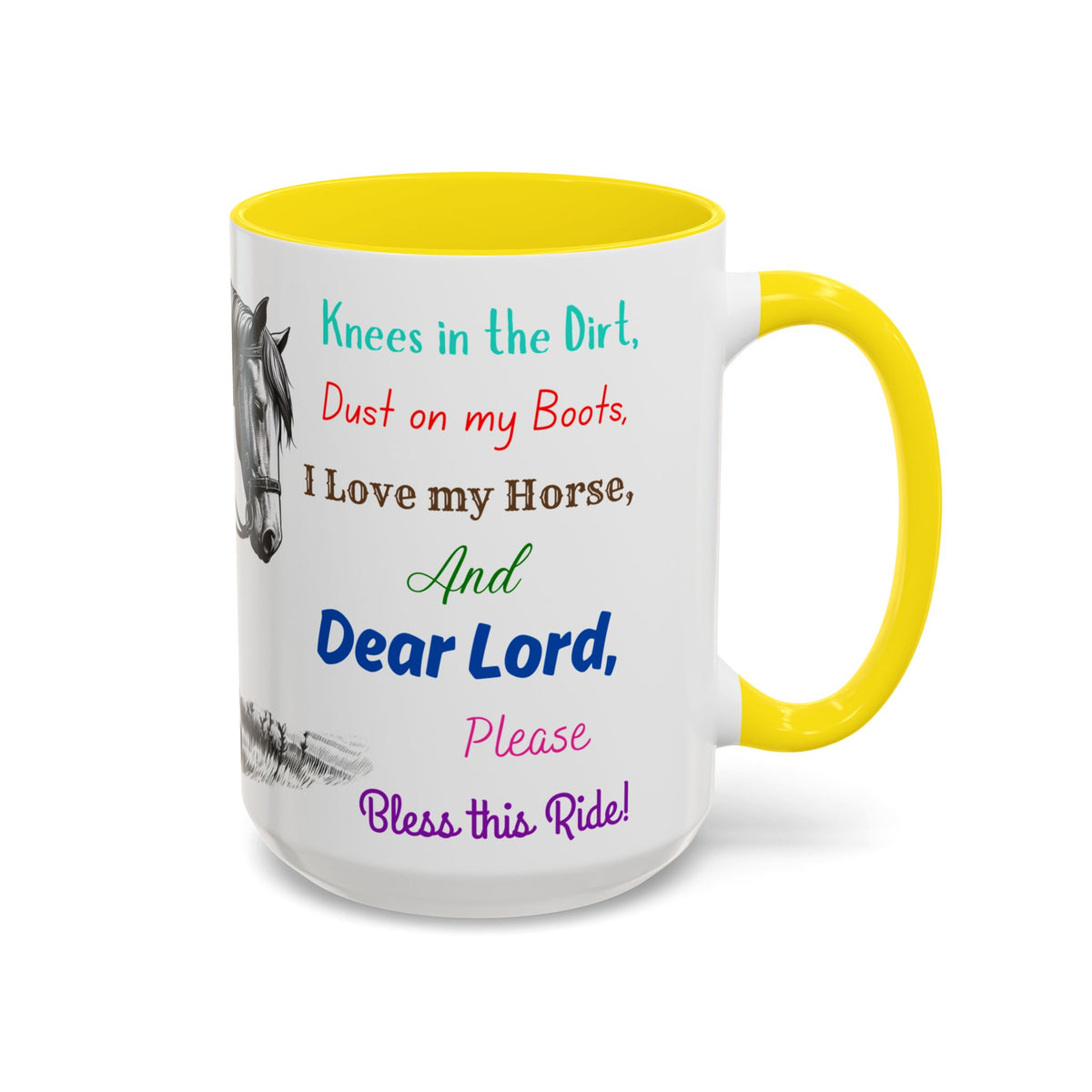 Praying Cowgirl Inspirational Coffee Mug, Horse Lover Cups