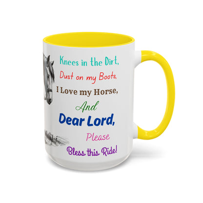 Praying Cowgirl Inspirational Coffee Mug, Horse Lover Cups