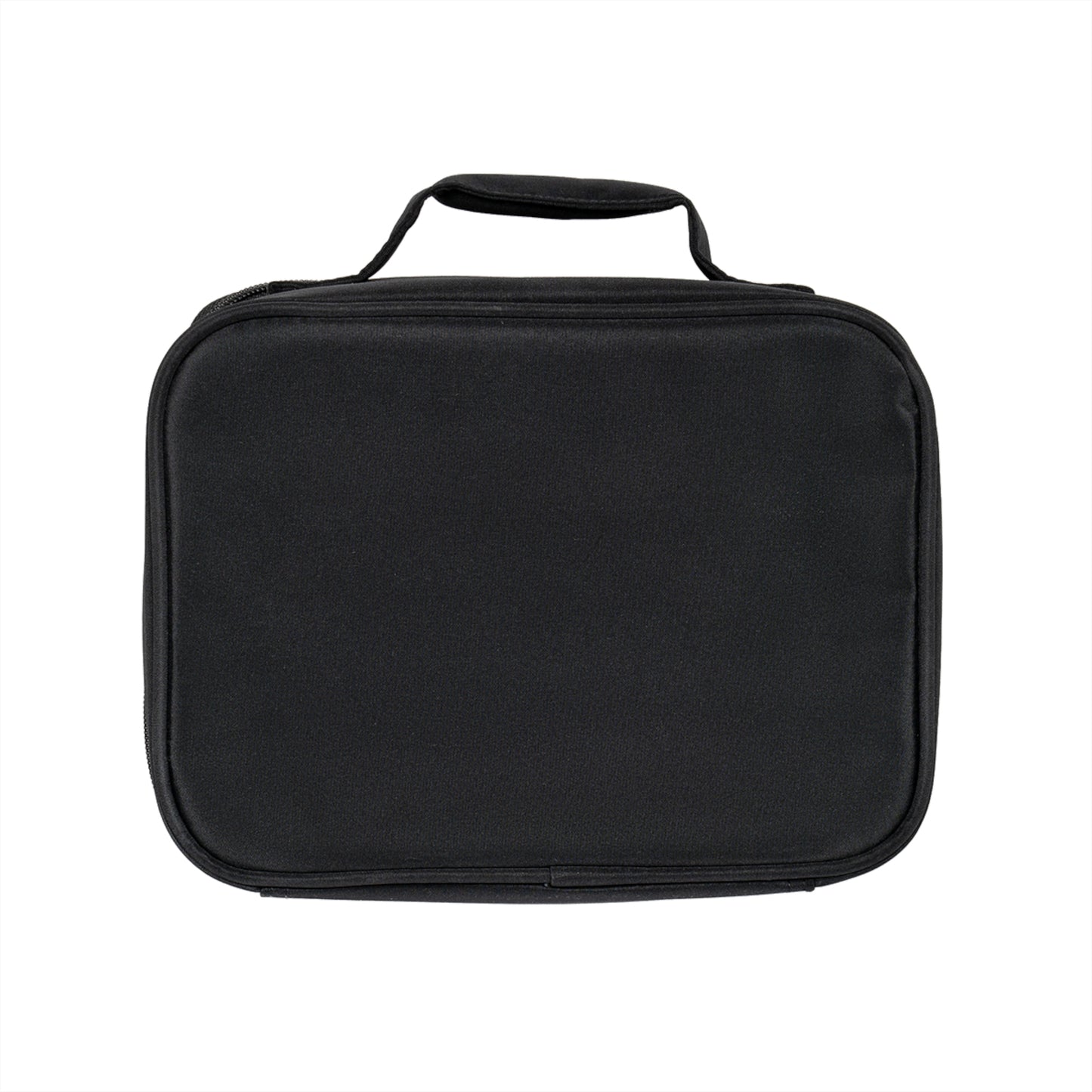 Personalized Kids Lunch Bag in black, lightweight and insulated for easy packing and cleaning.