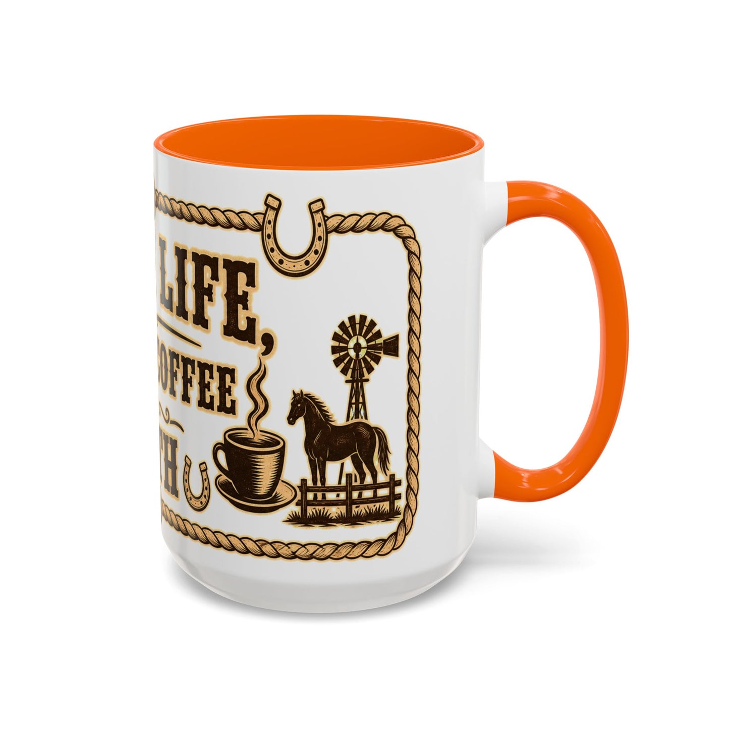Ranch Life Coffee Mug, Fundraiser Mugs, Silent Auction Coffee Cups