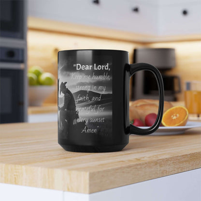 Praying Cowboy Mug, Western Coffee Mug, Inspirational Gifts