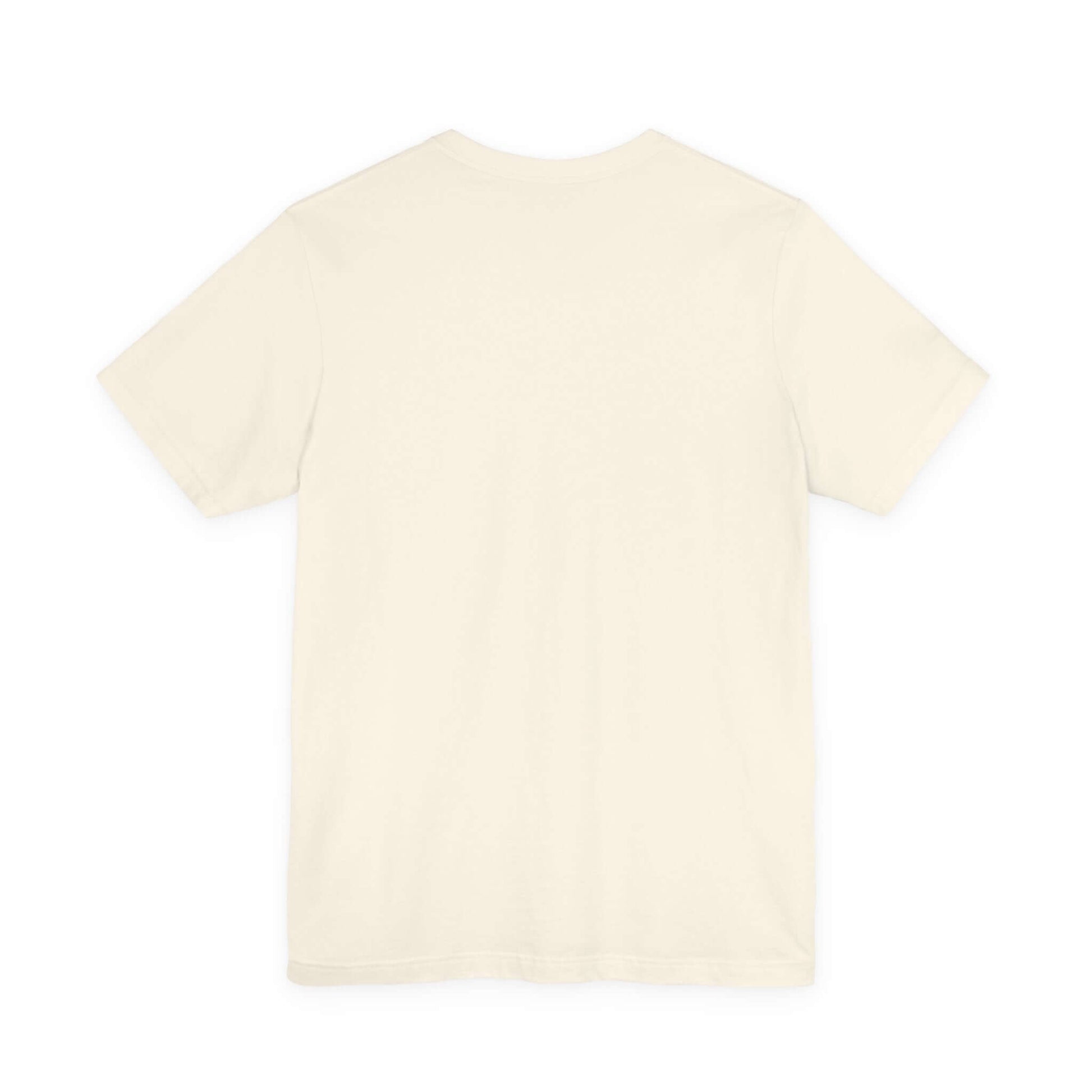 Back view of the Cowgirl Western Tee, showcasing its simple white design, perfect for layering under jackets.
