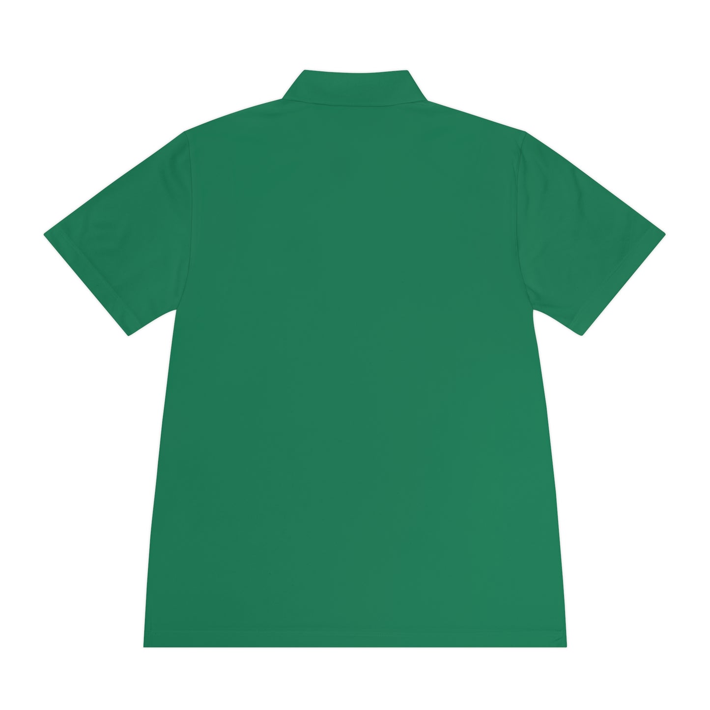 Back view of Personalize Sport Polo Shirt in green, designed for comfort and performance in ranch work.