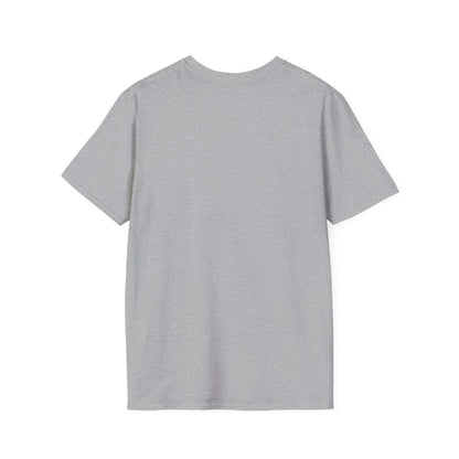 Back view of a gray Hereford T-Shirt, a soft cotton tee designed for cattle farmers and livestock shows.