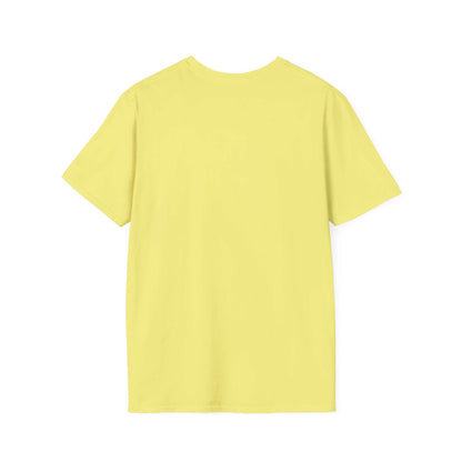 Back view of a yellow Funny Farm Wife Shirt for those who embrace farm life with humor.