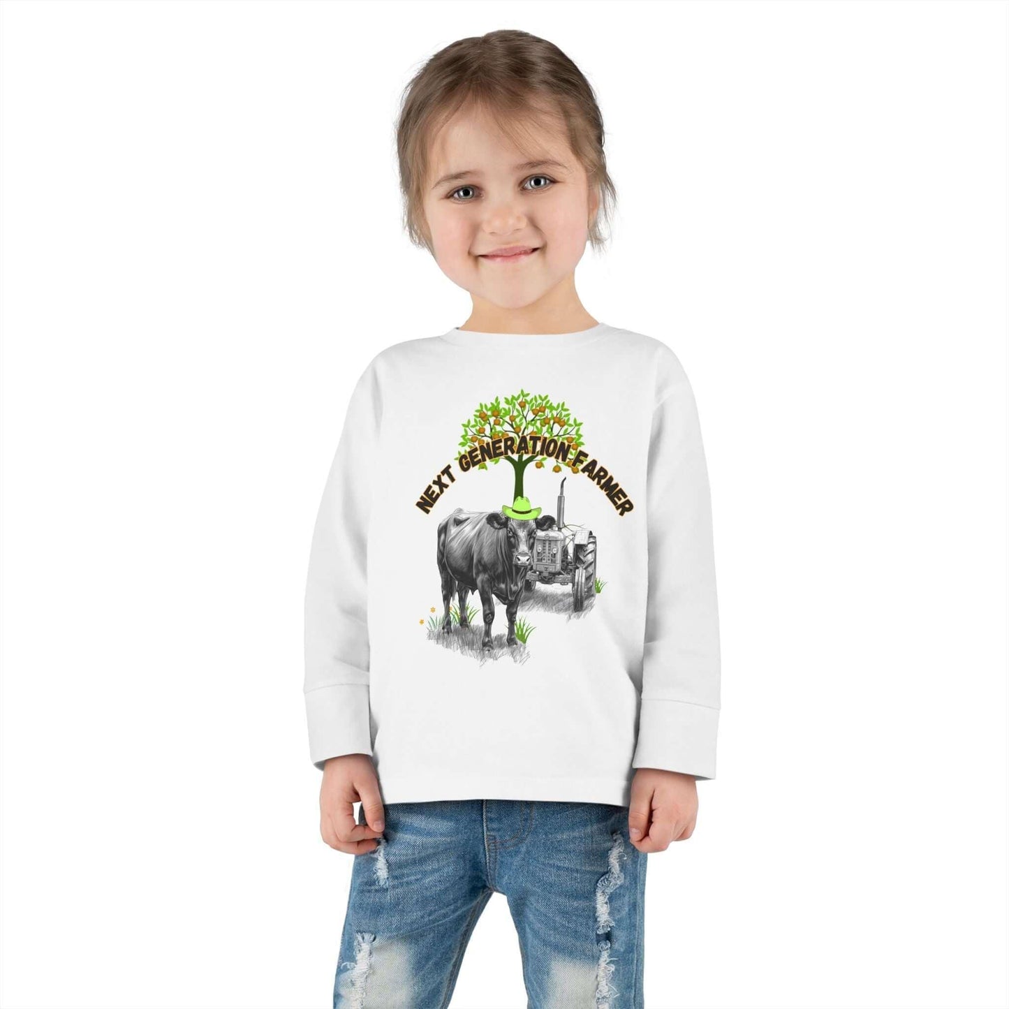 Toddler Long Sleeve Tee, Youth Farm Tee, Toddler Tee Farm Apparel - The Best New Thing