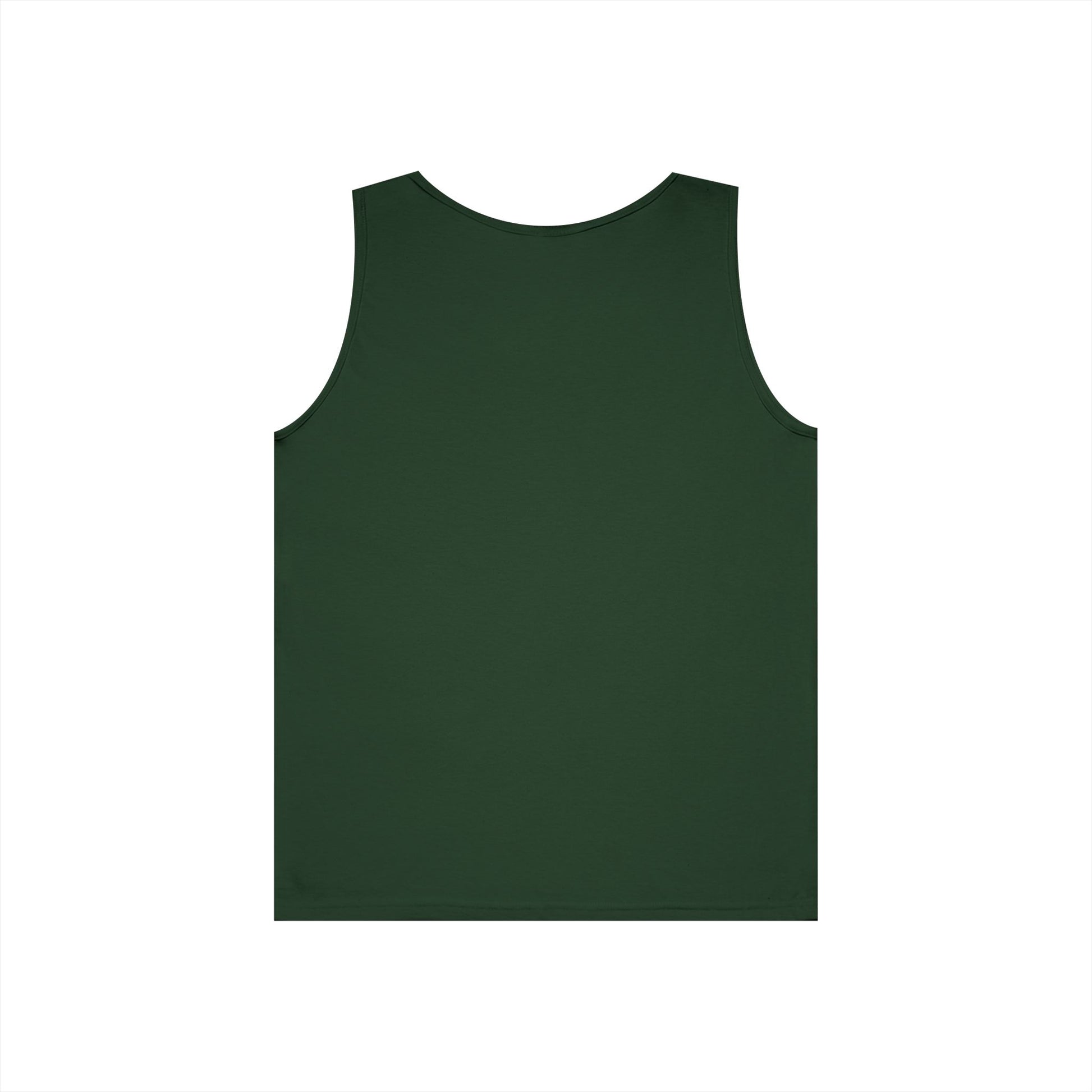 Back view of Horse Lover Tank Top, a green graphic tank tee featuring a mare silhouette.