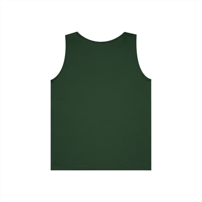 Back view of Horse Lover Tank Top, a green graphic tank tee featuring a mare silhouette.