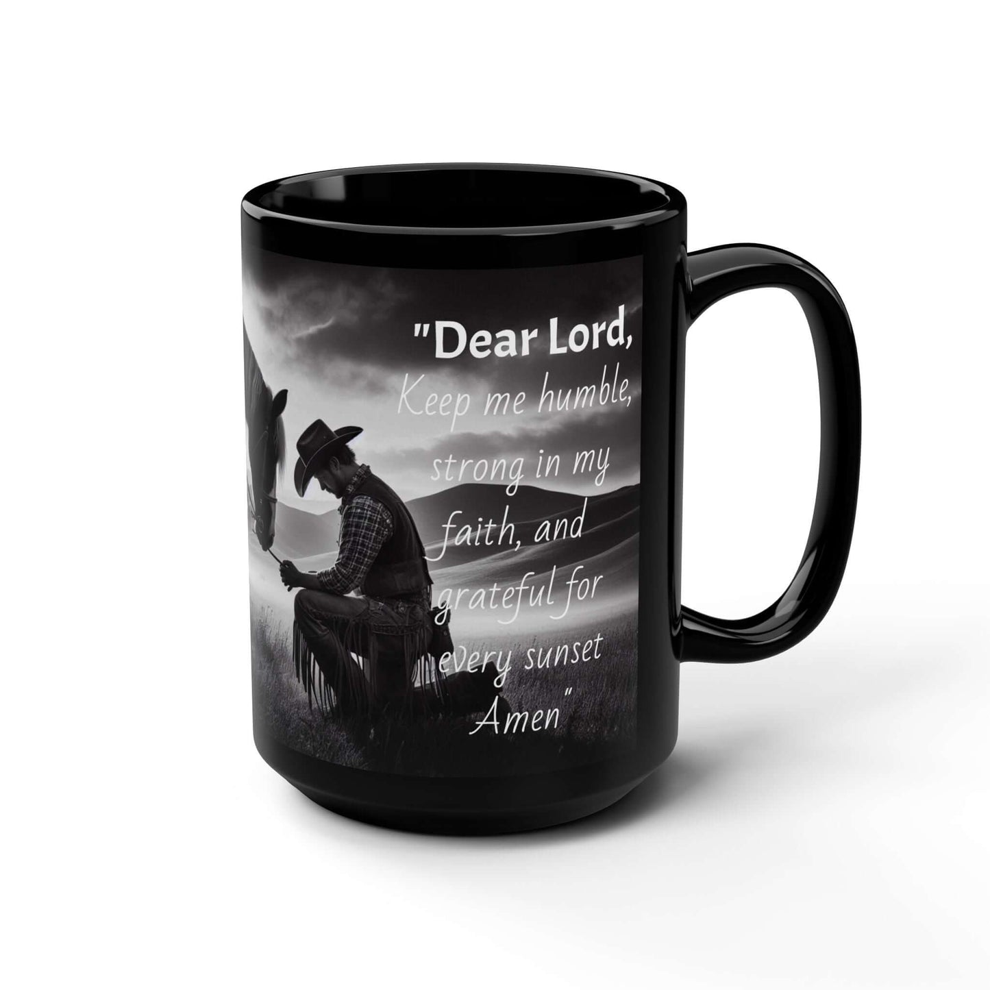 Praying Cowboy Mug, Western Coffee Mug, Inspirational Gifts
