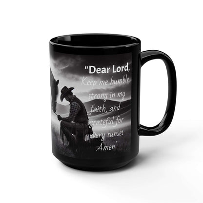 Praying Cowboy Mug, Western Coffee Mug, Inspirational Gifts