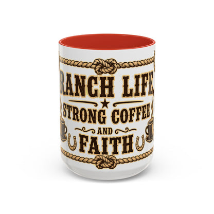 Ranch Life Coffee Mug, Fundraiser Mugs, Silent Auction Coffee Cups
