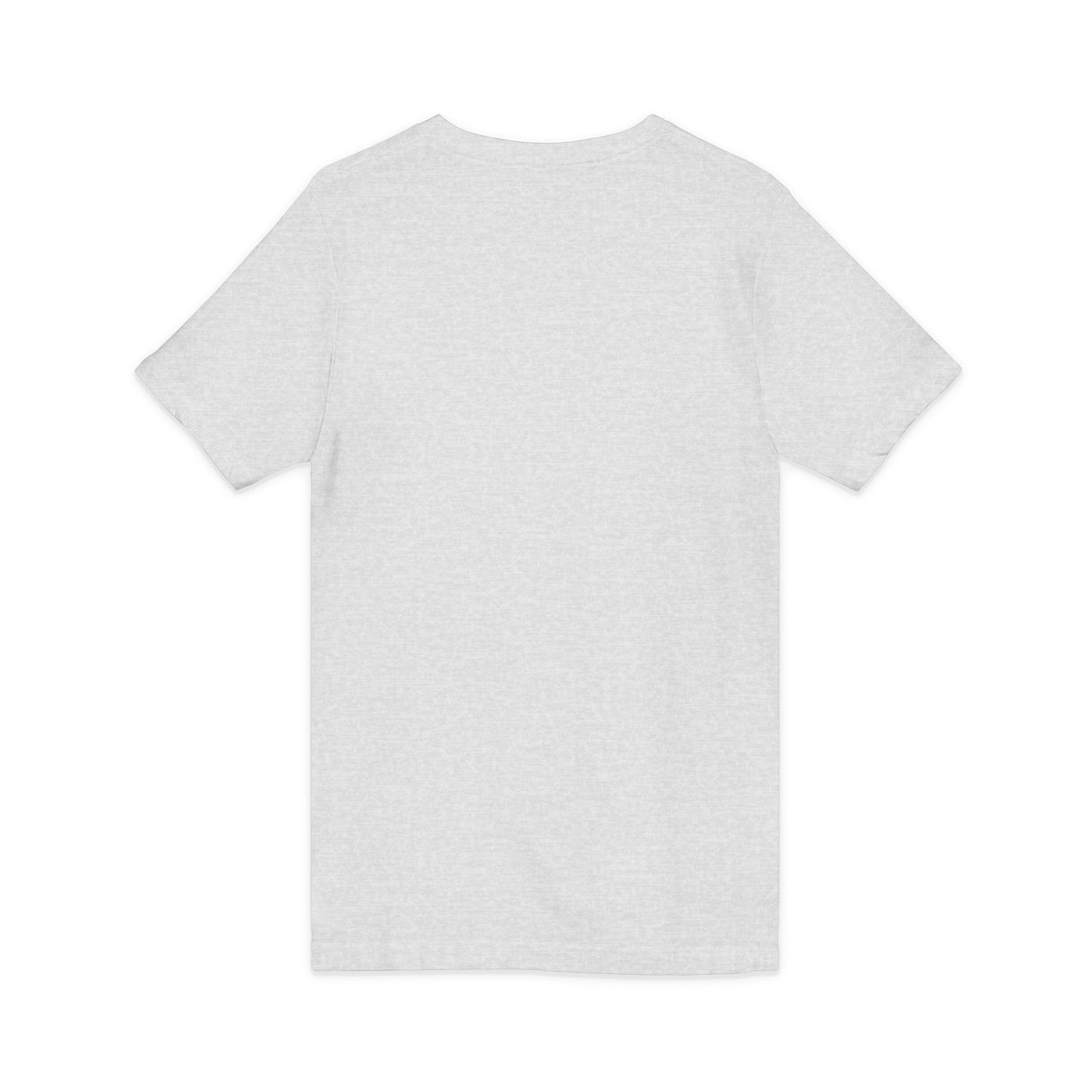Back view of a light gray Grandma T-Shirt, perfect for gifting to granny, featuring a funny design.